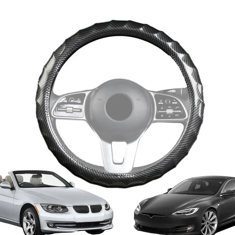 Универсальная крышка рулевого колеса Круглая защитная крышка для рулевых колес автомобиля Противоскользящая защитная крышка для рулевых колес
