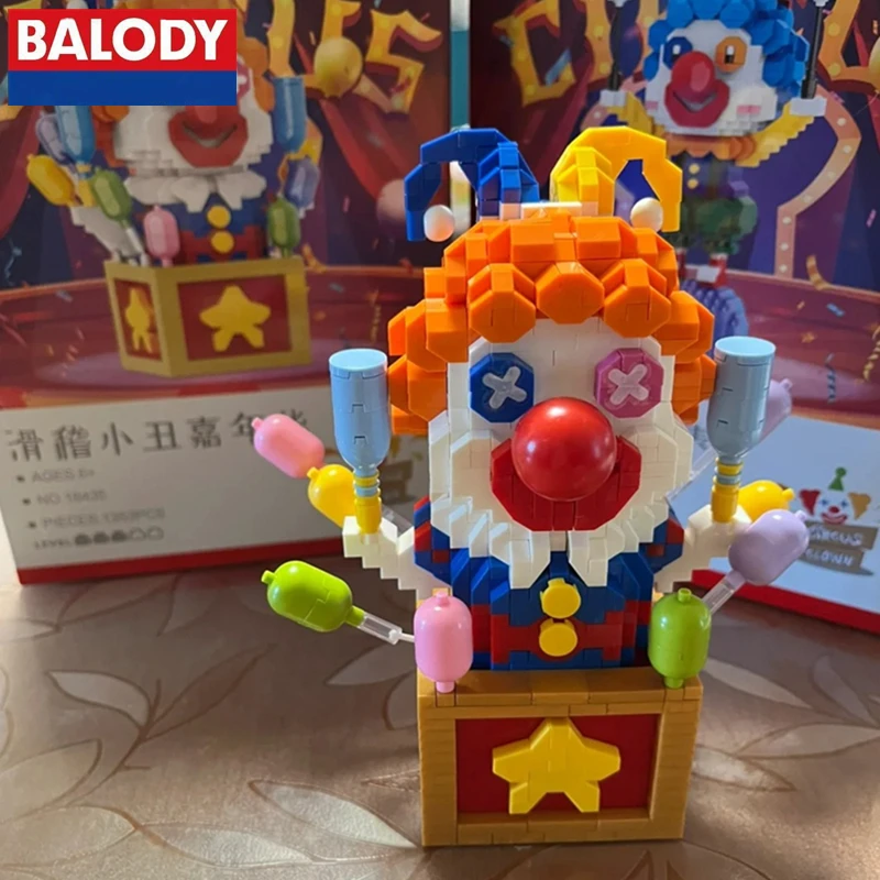 BALODY клоун строительные блоки маленькие частицы развивающая сборка игрушки детские подарки на день рождения повседневные декоративные украшения